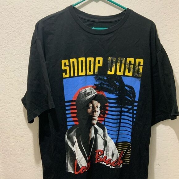Pull&Bear Snoop Dogg t-shirt in black Size Large - Picture 1 of 6